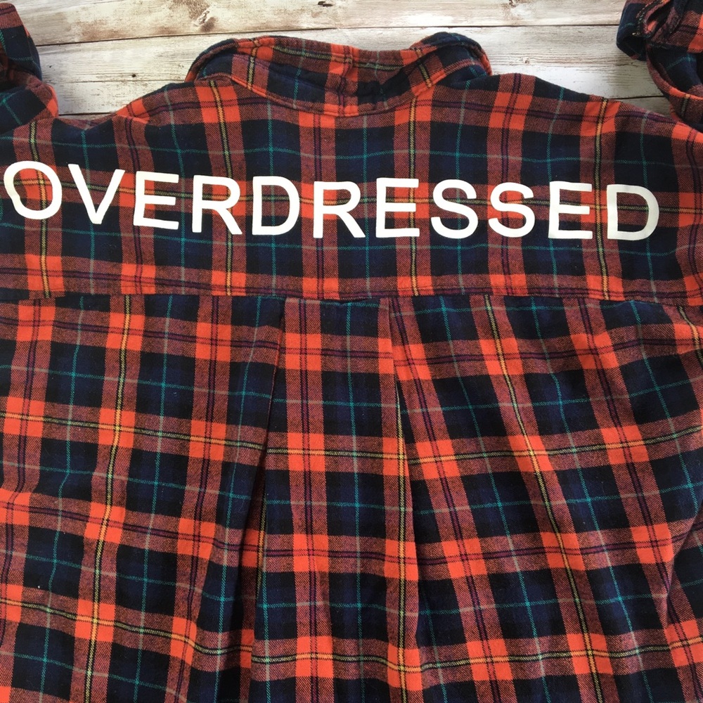 Overdress To Impress Top - Orange/Combo S - Picture 11 of 16